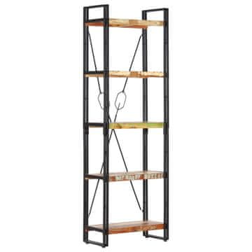 Vidaxl Knjižna omara 5-nadstropna 60x30x180 cm trden predelan les