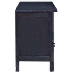 Vidaxl TV omarica barva svetlo črne kave 100x30x45 cm trden mahagonij