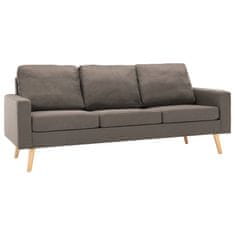 Vidaxl Sedežna garnitura 2-delna blago taupe