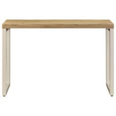 Vidaxl Jedilna miza 115x55x76 cm trden mangov les in jeklo