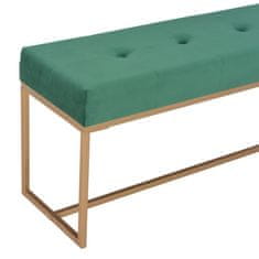 Vidaxl Klop 120 cm zelen žamet