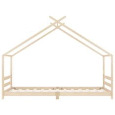 Vidaxl Otroški posteljni okvir iz trdne borovine 90x200 cm