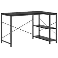 Vidaxl Računalniška miza črna 110x72x70 cm iverna plošča