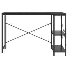 Vidaxl Računalniška miza črna 110x72x70 cm iverna plošča