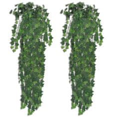 Vidaxl Umetni bršljan 4 kosi zelen 90 cm