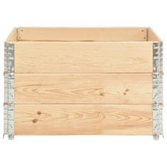 Vidaxl Visoke grede 3 kosi 100x100 cm trdna borovina