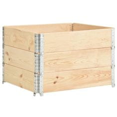 Vidaxl Visoke grede 3 kosi 100x100 cm trdna borovina