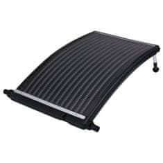 Greatstore Zaobljeni solarni paneli za bazen 2 kosa 110x65 cm