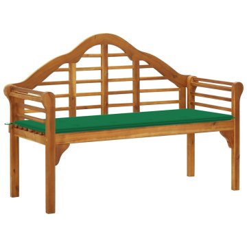 Vidaxl Vrtna klop z blazino 135 cm trden akacijev les