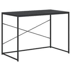 Vidaxl Računalniška miza črna 110x60x70 cm iverna plošča
