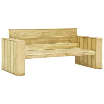 Vidaxl Vrtna klop 179 cm impregnirana borovina