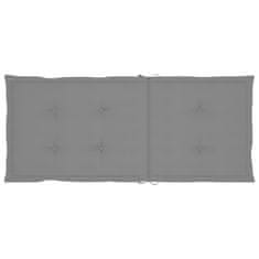 Vidaxl Blazine za vrtne stole 4 kosi sive 120x50x3 cm blago