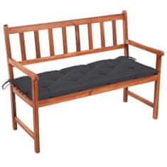 Vidaxl Vrtna klop z blazino 120 cm trden akacijev les