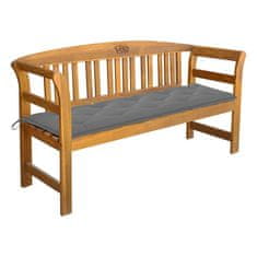 Vidaxl Vrtna klop z blazino 157 cm trden akacijev les