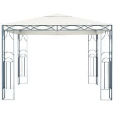 Vidaxl Paviljon z lučkami 300x300 cm krem