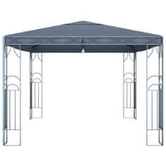 Vidaxl Paviljon z lučkami 400x300 cm antraciten