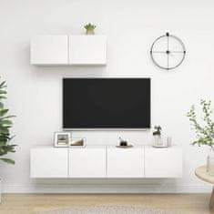 Vidaxl TV omarice 3 kosi bela iverna plošča