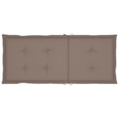 shumee Blazine za vrtne stole 6 kosov taupe 120x50x4 cm