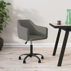 shumee Obračalni pisarniški stol, temno siv, oblazinjen z žametom
