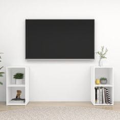 Vidaxl TV omarice 2 kosa bele 72x35x36,5 cm iverna plošča