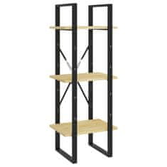 Vidaxl Knjižna omara 5-nadstropna 40x30x175 cm borovina