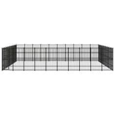 Vidaxl Zunanji pasji boks jeklo 82,94 m²