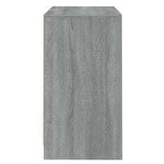 Vidaxl Komoda 2 kosa siva sonoma 70x41x75 cm iverna plošča