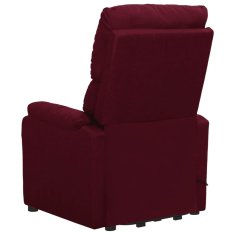 shumee Raztegljiv fotelj, vijolična barva, tkanina