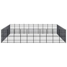 Vidaxl Zunanji pasji boks jeklo 92,16 m²