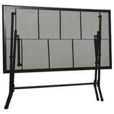Vidaxl Zložljiva mrežasta miza 120x60x72 cm jeklo antracitna