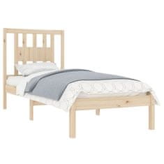 Vidaxl Posteljni okvir iz trdnega lesa 90x190 cm 3FT