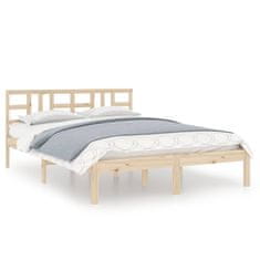 Vidaxl Posteljni okvir iz trdnega lesa 160x200 cm