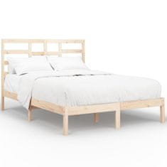Vidaxl Posteljni okvir iz trdnega lesa 160x200 cm