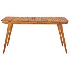 shumee Vrtna miza 150x90x75 cm trden akacijev les