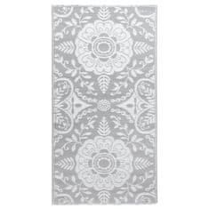 Vidaxl Zunanja preproga svetlo siva 190x290 cm PP