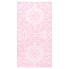 shumee vidaXL Zunanja preproga roza 190x290 cm PP
