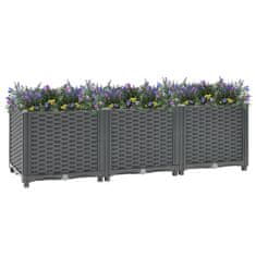 Vidaxl Visoka greda 120x40x38 cm polipropilen