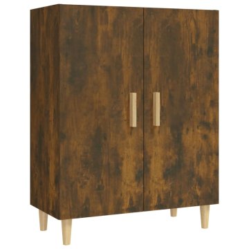 Vidaxl Komoda dimljeni hrast 70x34x90 cm konstruiran les