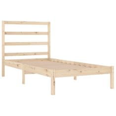 Vidaxl Posteljni okvir iz trdne borovine 90x200 cm