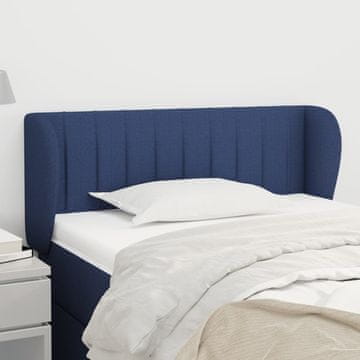 Vidaxl vidaXL Vzglavnik s krilci moder 83x23x78/88 cm blago