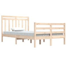 Vidaxl Posteljni okvir iz trdnega lesa 120x200 cm