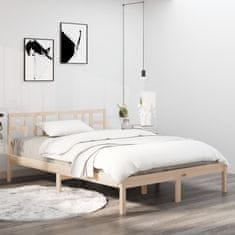 Vidaxl Posteljni okvir iz trdnega lesa 160x200 cm