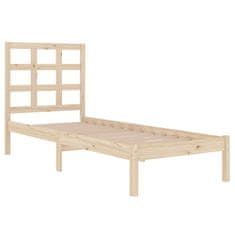 Vidaxl Posteljni okvir iz trdnega lesa 90x200 cm