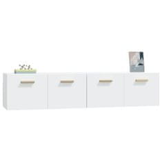 Vidaxl Stenska omarica 2 kosa bela 80x35x36,5 cm konstruiran les