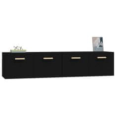 Vidaxl Stenska omarica 2 kosa črna 80x35x36,5 cm konstruiran les