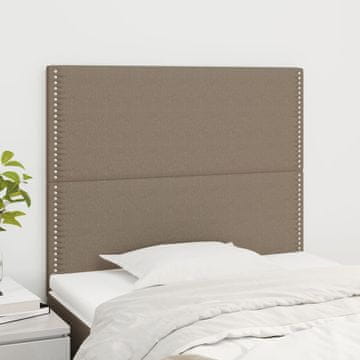 Vidaxl vidaXL Vzglavja za posteljo, 2 kosa, taupe, 100x5x78/88 cm, blago