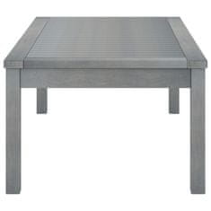 Vidaxl Klubska mizica 100x50x33 cm siv trden akacijev les