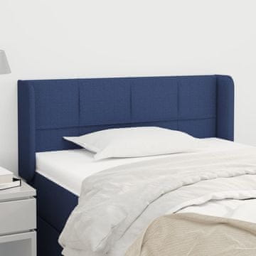 Vidaxl vidaXL Vzglavnik s krilci moder 103x16x78/88 cm blago