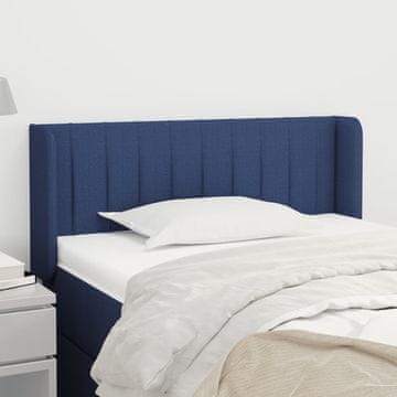 Vidaxl vidaXL Vzglavnik s krilci moder 103x16x78/88 cm blago