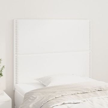 Vidaxl vidaXL Vzglavja za posteljo, 2 kosa, bela, 100x5x78/88 cm, umetno usnje